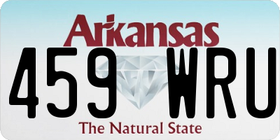AR license plate 459WRU