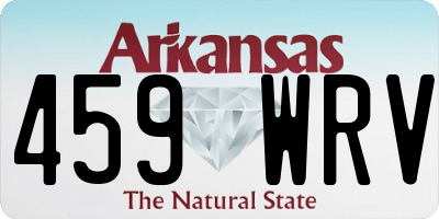 AR license plate 459WRV