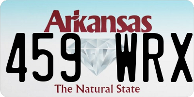 AR license plate 459WRX