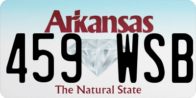 AR license plate 459WSB