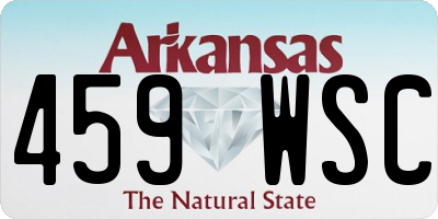 AR license plate 459WSC