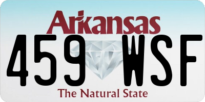 AR license plate 459WSF