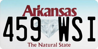 AR license plate 459WSI