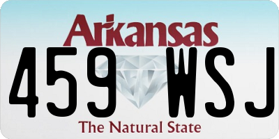 AR license plate 459WSJ