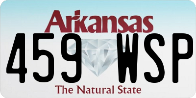 AR license plate 459WSP