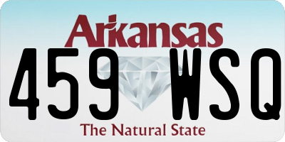 AR license plate 459WSQ