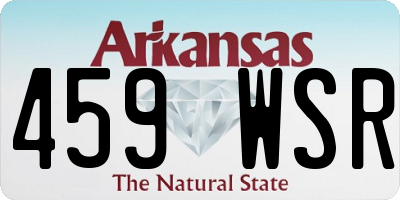 AR license plate 459WSR