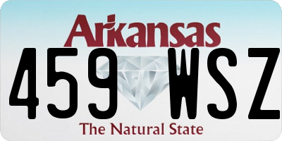 AR license plate 459WSZ