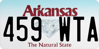 AR license plate 459WTA