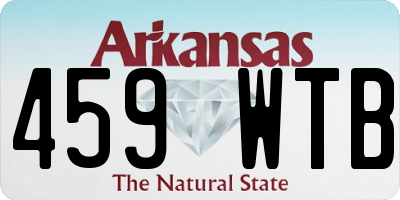 AR license plate 459WTB
