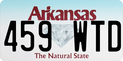 AR license plate 459WTD
