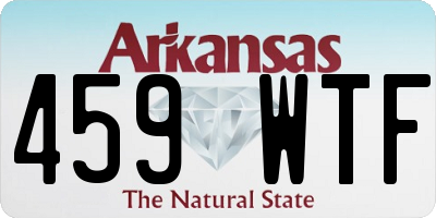 AR license plate 459WTF