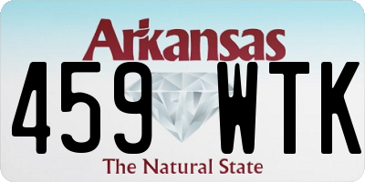 AR license plate 459WTK