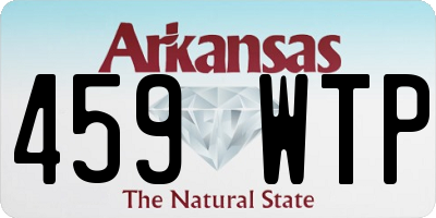 AR license plate 459WTP