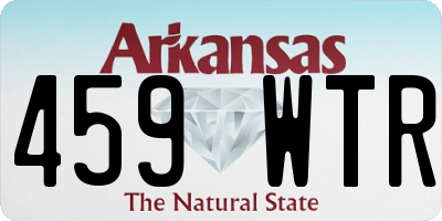 AR license plate 459WTR