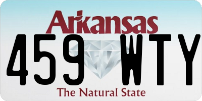 AR license plate 459WTY
