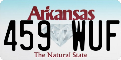 AR license plate 459WUF