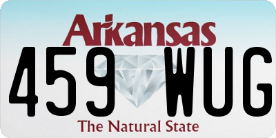 AR license plate 459WUG