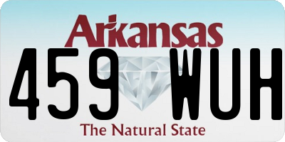 AR license plate 459WUH