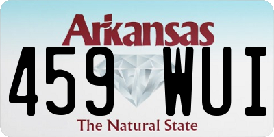 AR license plate 459WUI