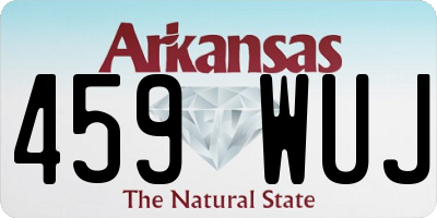 AR license plate 459WUJ