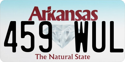 AR license plate 459WUL