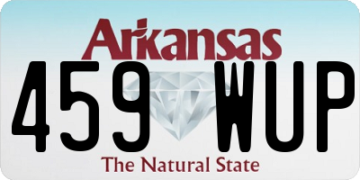 AR license plate 459WUP