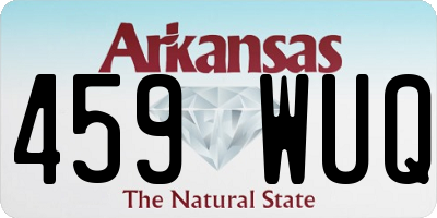 AR license plate 459WUQ
