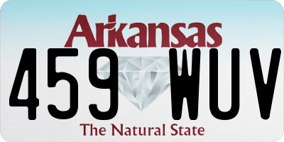 AR license plate 459WUV