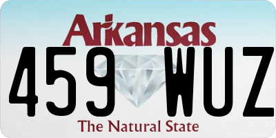 AR license plate 459WUZ