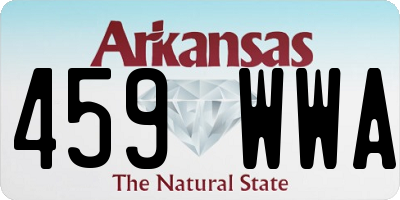 AR license plate 459WWA