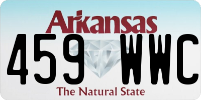 AR license plate 459WWC