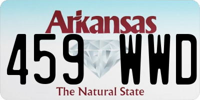 AR license plate 459WWD