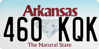 AR license plate 460KQK