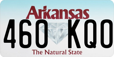 AR license plate 460KQO