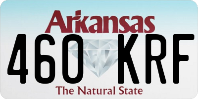 AR license plate 460KRF
