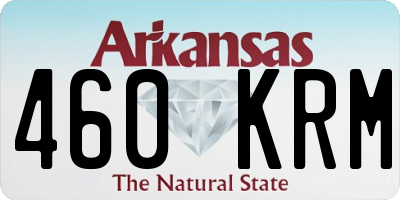 AR license plate 460KRM