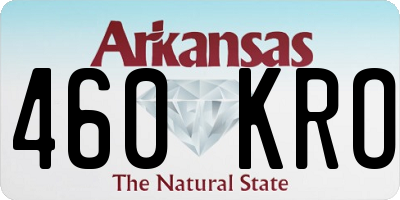 AR license plate 460KRO