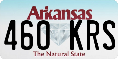 AR license plate 460KRS