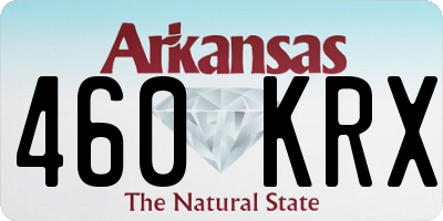 AR license plate 460KRX