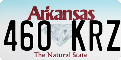 AR license plate 460KRZ