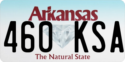 AR license plate 460KSA