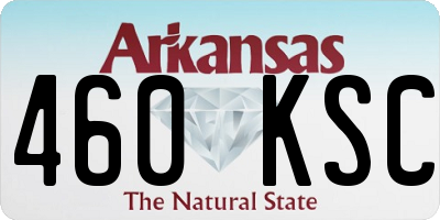 AR license plate 460KSC