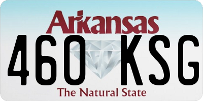 AR license plate 460KSG