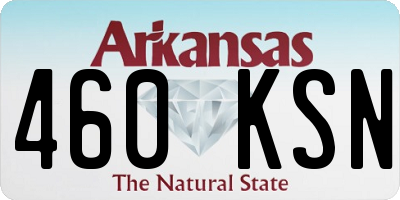 AR license plate 460KSN
