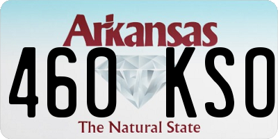 AR license plate 460KSO