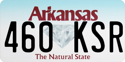 AR license plate 460KSR