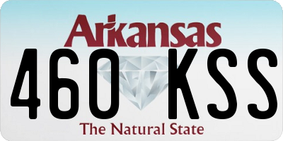 AR license plate 460KSS