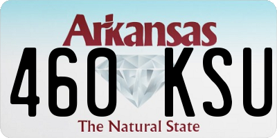 AR license plate 460KSU