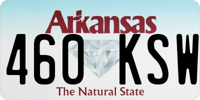 AR license plate 460KSW